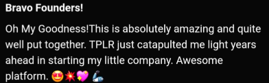 “PLR just catapulted me light years ahead.”